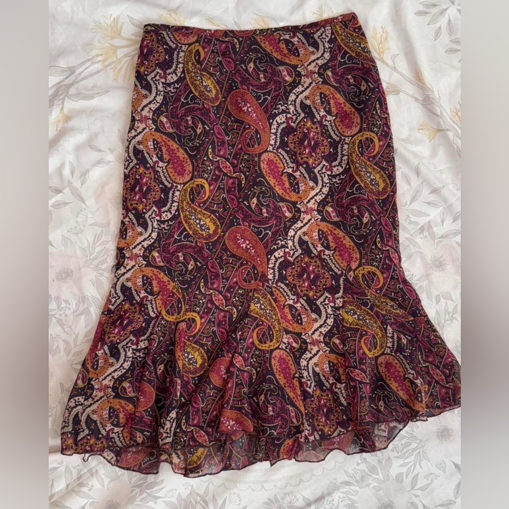 Vintage Paisley Print Women's Skirt